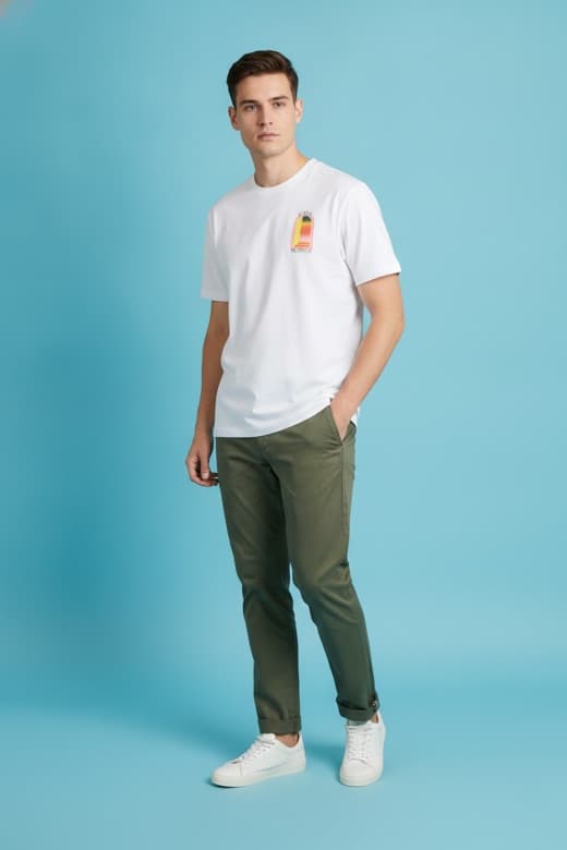 T-shirt Casablanca, visuel généré 3